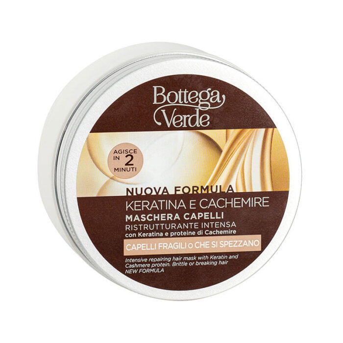 bottega verde Keratin in kašmir - Maska za lase 200ML