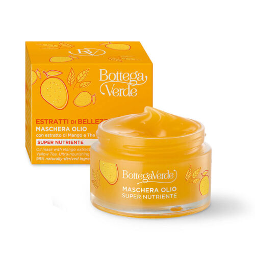 BOTTEGA VERDE BEAUTY EXTRACTS - OLJNA MASKA ZA OBRAZ MANGO RUMENI ČAJ 50ML